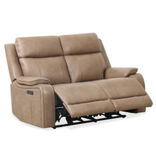 KRESCENDE - Causeuse inclinable électrique en cuir – Causeuse, Taupe ou gris | Meubles KREOR Gatineau