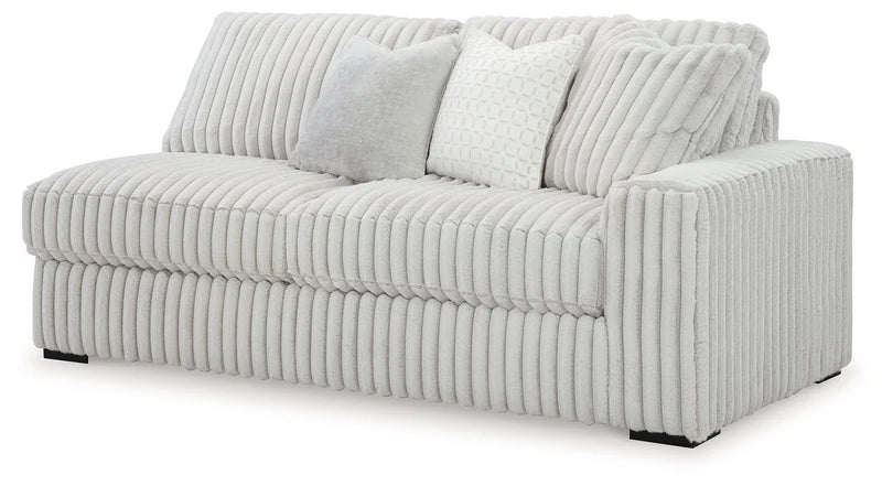 CLARA - Divan sectionnel nuage gris pâle - 5 places