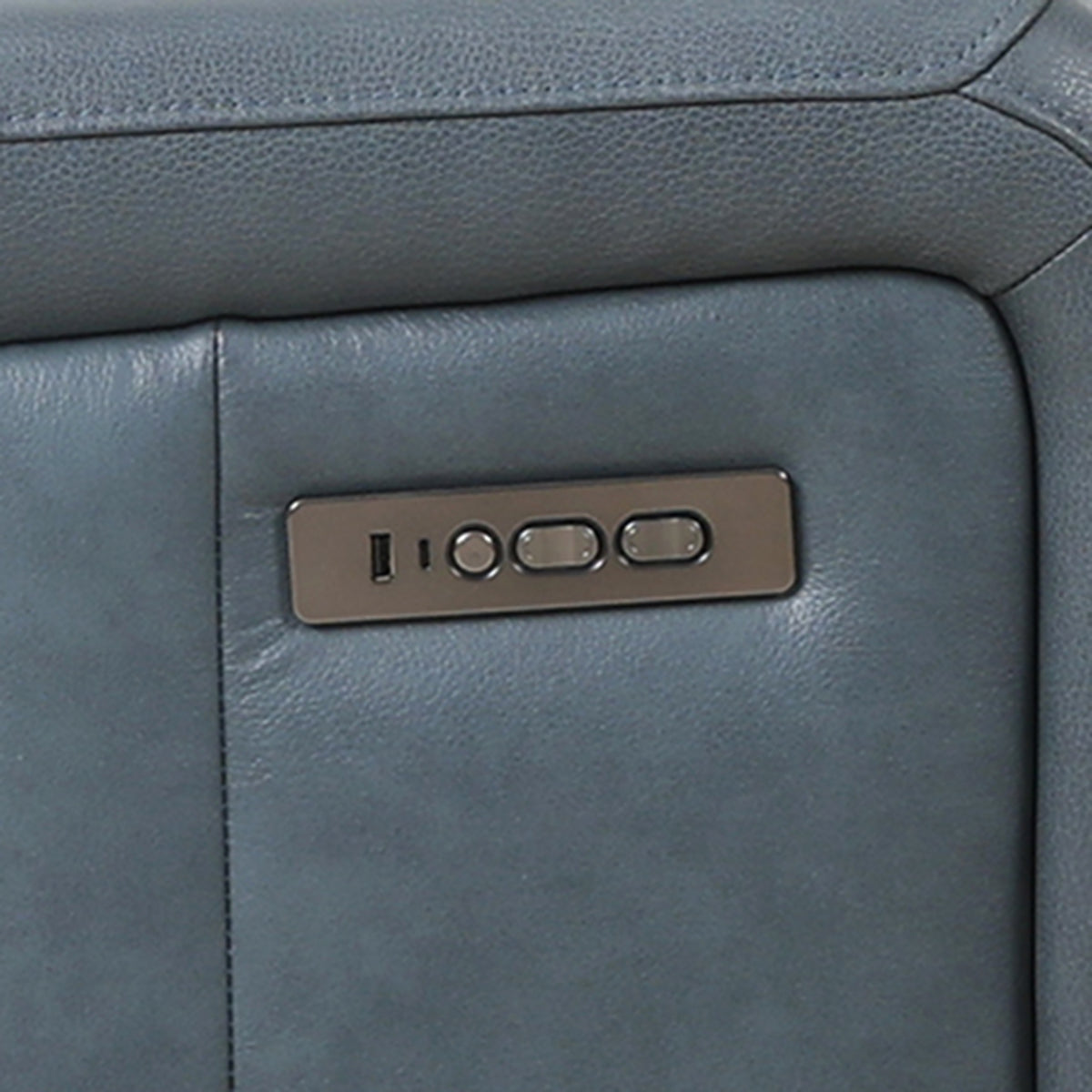 KREPUSCULE - Sofa inclinable électrique en cuir – Sofa, Bleu ou cognac | Meubles KREOR Gatineau