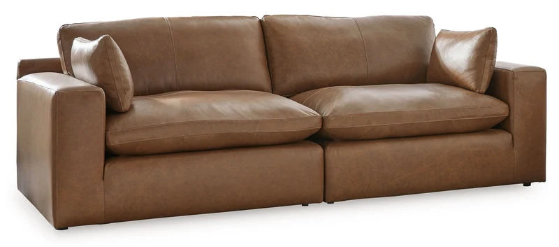 NASHVILLE - Divan modulaire nuage en cuir - 2 morceaux