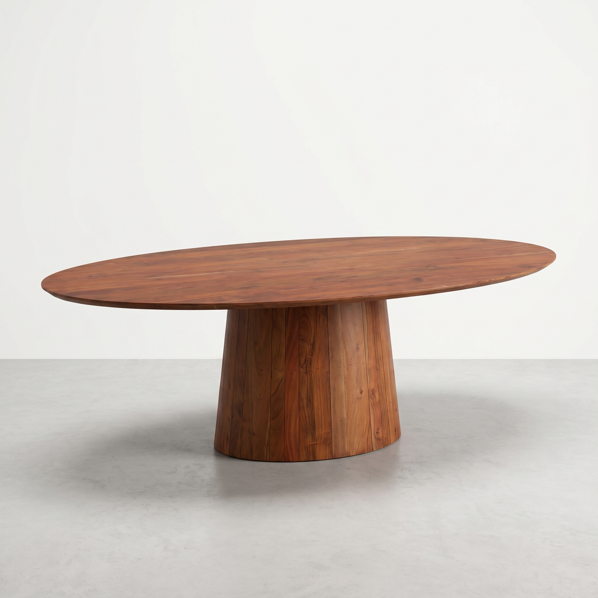 Table de Cuisine en Acacia Massif Ovale – Table, Brun | Meubles KREOR Gatineau