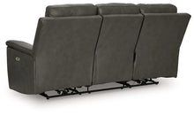 ARGENTINO - Divan 3 places en cuir inclinable électrique – Sofa, Gris ou brun | Meubles KREOR Gatineau