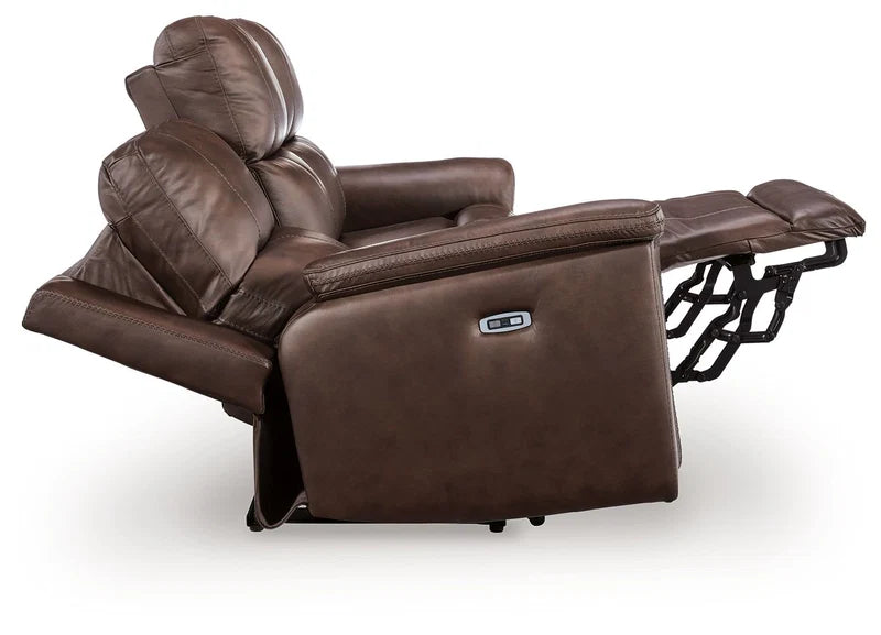 ARGENTINO - Divan 3 places en cuir inclinable électrique – Sofa, Gris ou brun | Meubles KREOR Gatineau