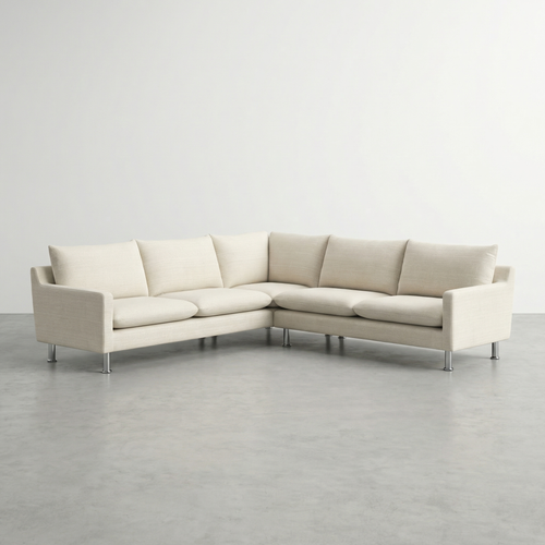 Anders divan Sectionnel en tissu beige