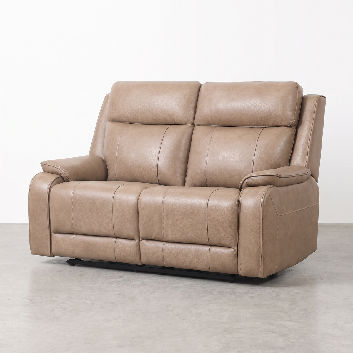 KRESCENDE - Causeuse inclinable électrique en cuir – Causeuse, Taupe ou gris | Meubles KREOR Gatineau