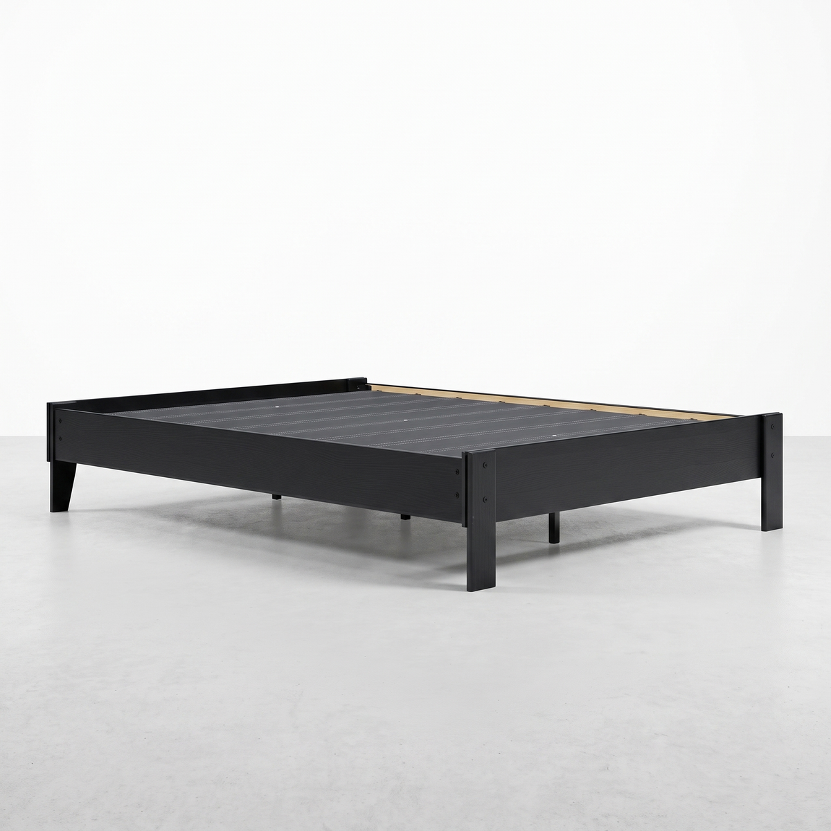 JASPER - Base de lit plateforme noire - Grand lit (Queen) – Lit, Noir | Meubles KREOR Gatineau