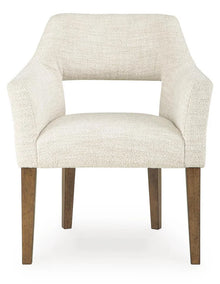 OHIO - Chaises de salle à manger avec accoudoirs - Ensemble de 2 – Chaises, Beige | Meubles KREOR Gatineau