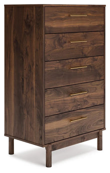 SAM - Commode noyer 5 tiroirs – Meuble de chambre à coucher, Brun | Meubles KREOR Gatineau