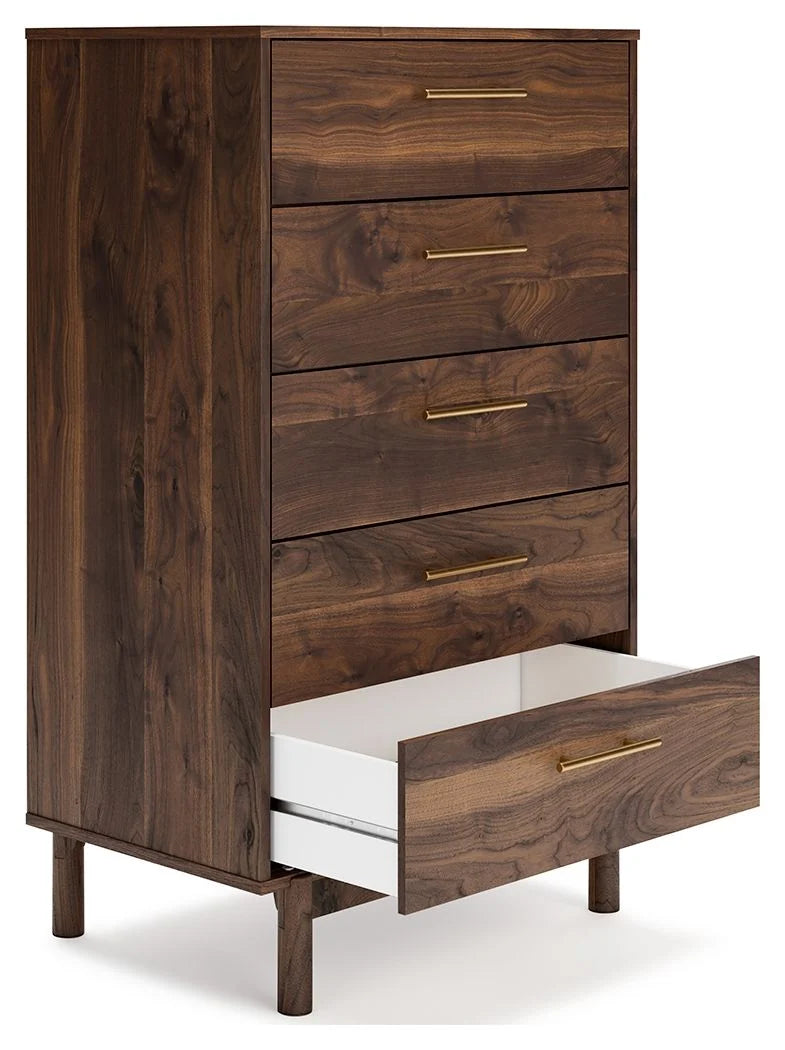 SAM - Commode noyer 5 tiroirs – Meuble de chambre à coucher, Brun | Meubles KREOR Gatineau