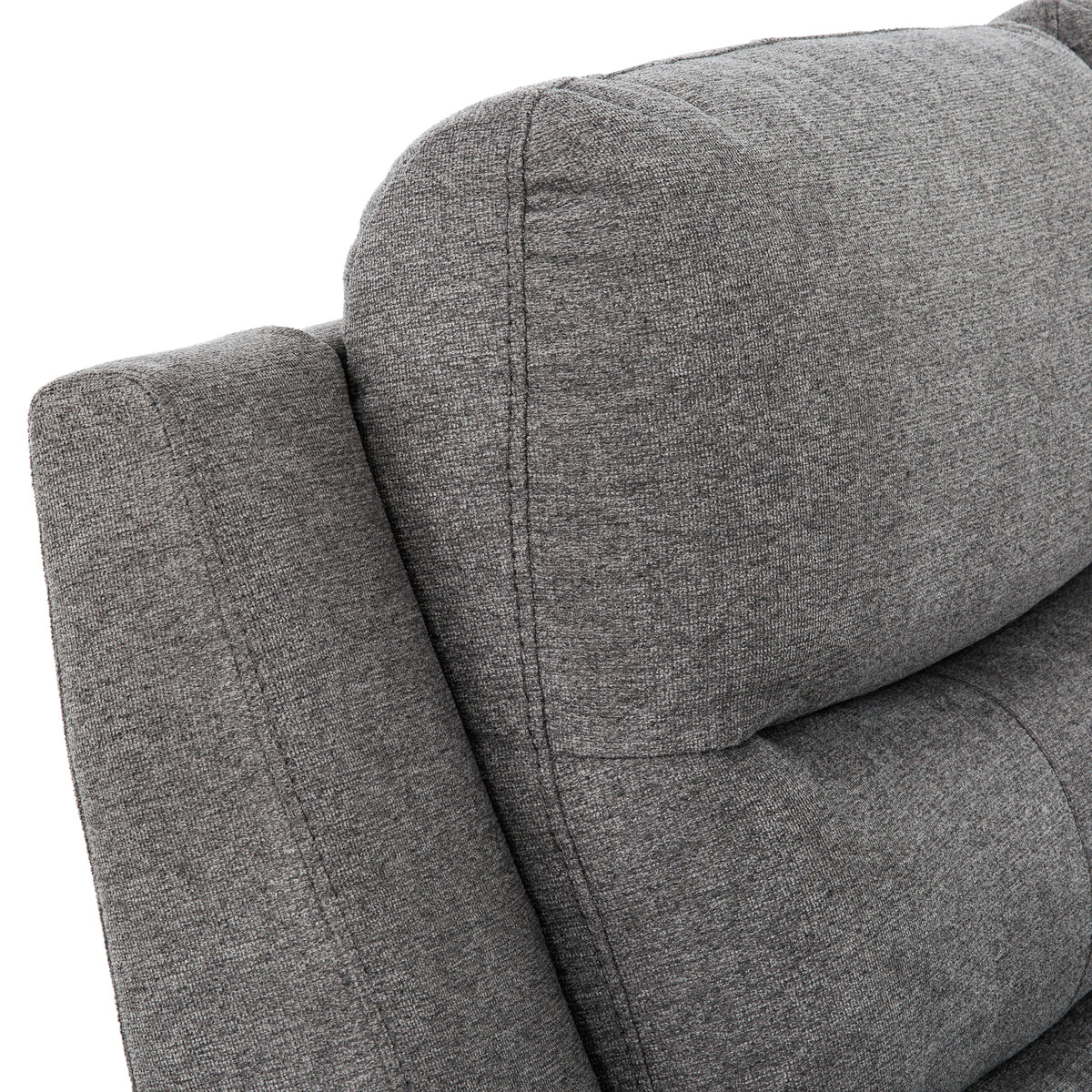 KREAS - Causeuse Inclinable Électrique en Tissus Gris – Causeuse, Gris | Meubles KREOR Gatineau