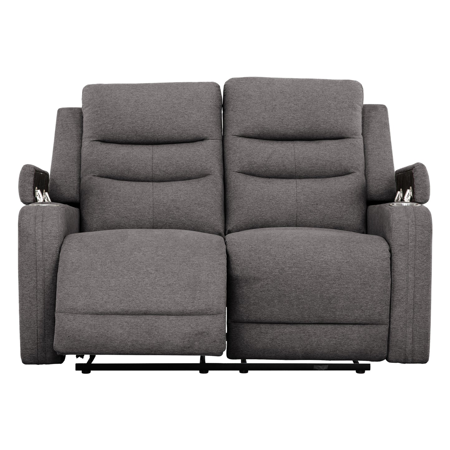KREAS - Causeuse Inclinable Électrique en Tissus Gris