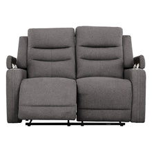 KREAS - Causeuse Inclinable Électrique en Tissus Gris – Causeuse, Gris | Meubles KREOR Gatineau