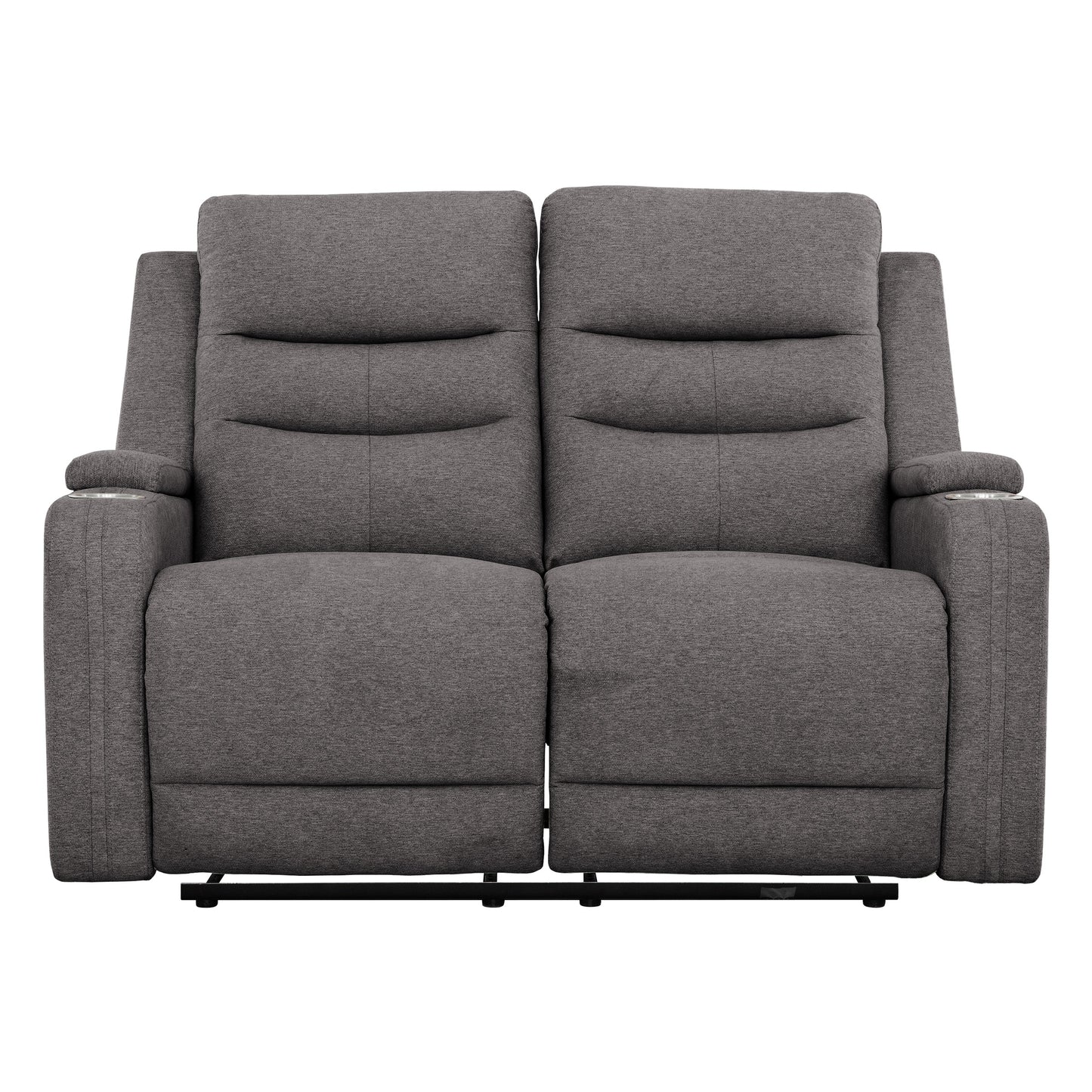 KREAS - Causeuse Inclinable Électrique en Tissus Gris