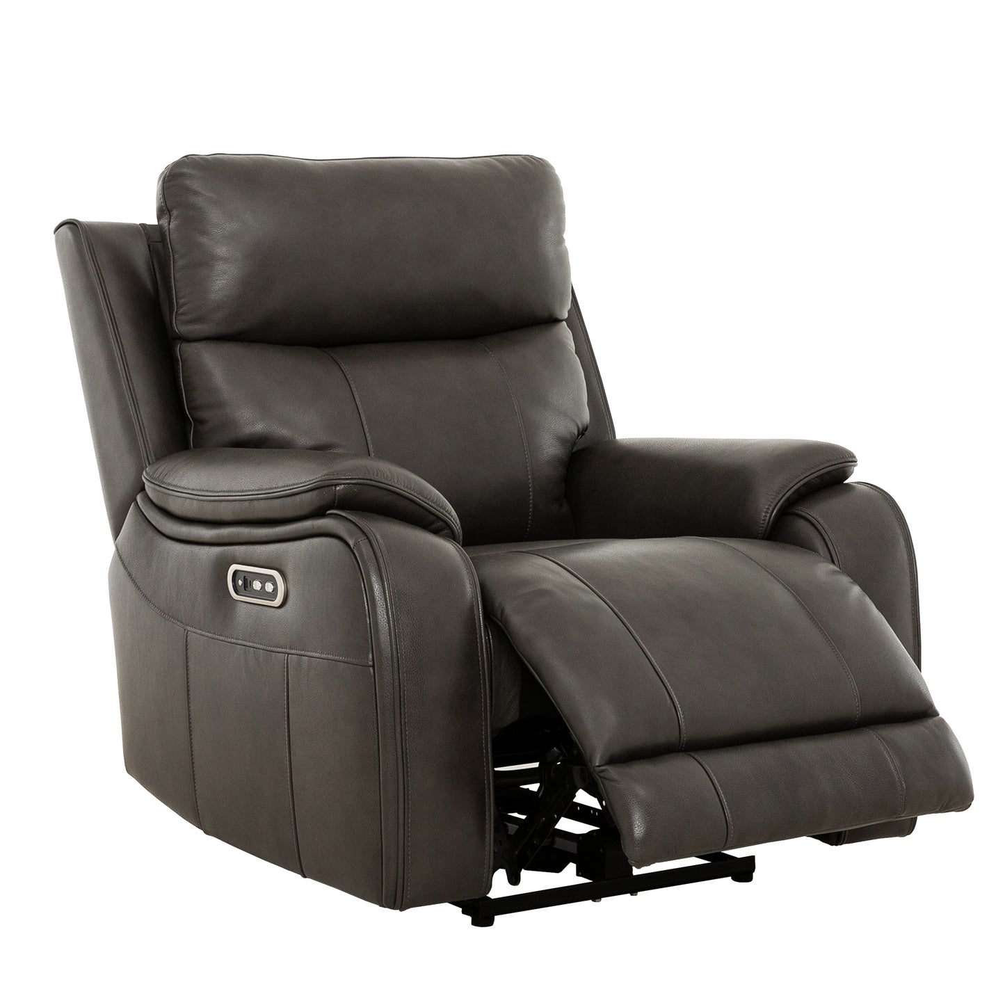 KRESCENDO - Three-Seater Sofa and Electric Recliner Armchair in Leather