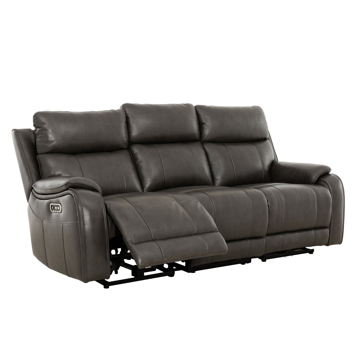 KRESCENDO - Three-Seater Sofa and Electric Recliner Armchair in Leather