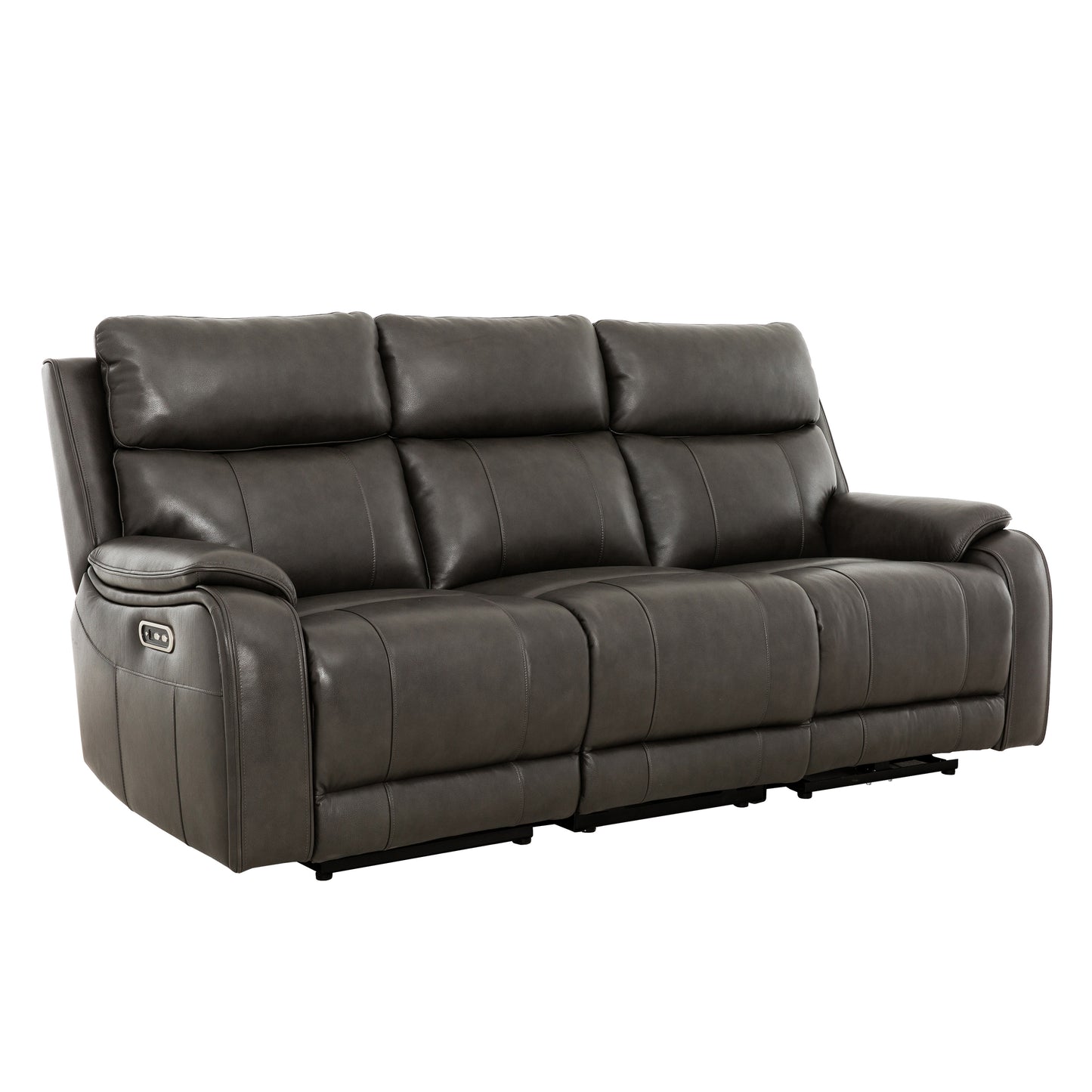 KRESCENDE - Electric Reclining Three-Seater Leather Sofa