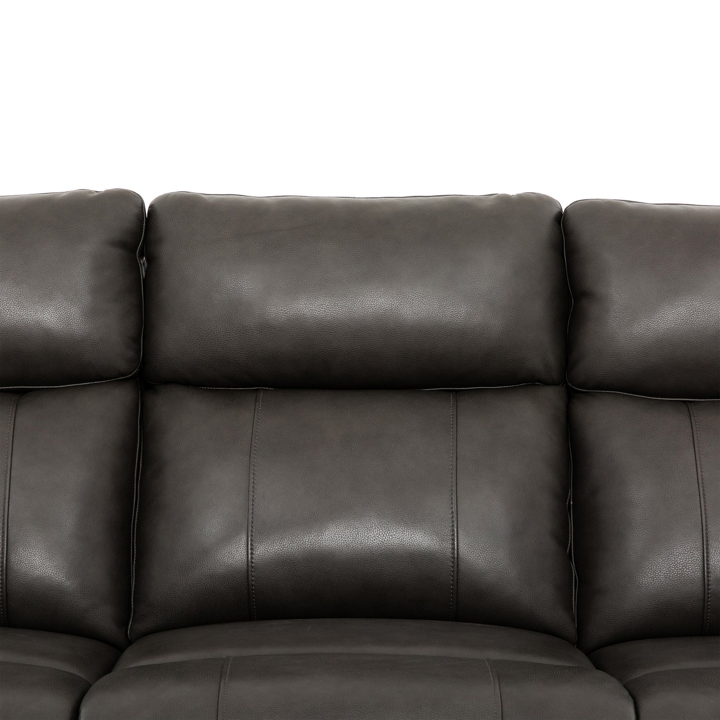 KRESCENDE - Electric Reclining Three-Seater Leather Sofa