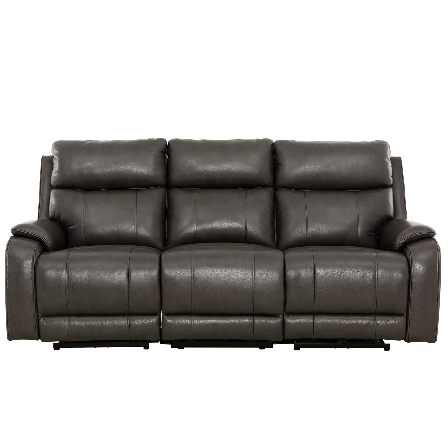 KRESCENDO - Three-Seater Sofa and Electric Recliner Armchair in Leather