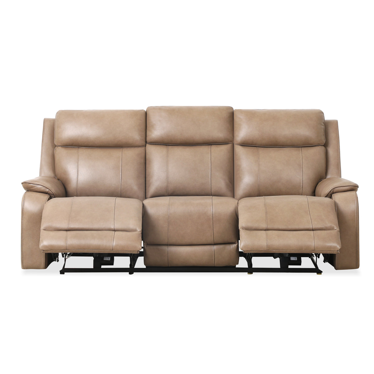 KRESCENDE - Sofa inclinable électrique en cuir – Sofa, Taupe ou gris | Meubles KREOR Gatineau