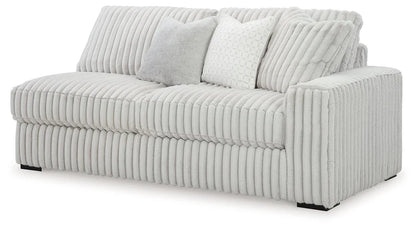 CLARA - Divan sectionnel nuage gris pâle - 5 places