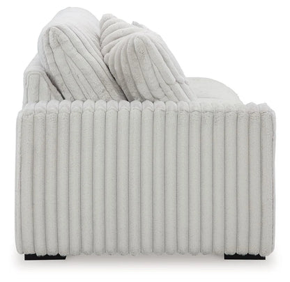 CLARA - Divan sectionnel nuage gris pâle - 5 places