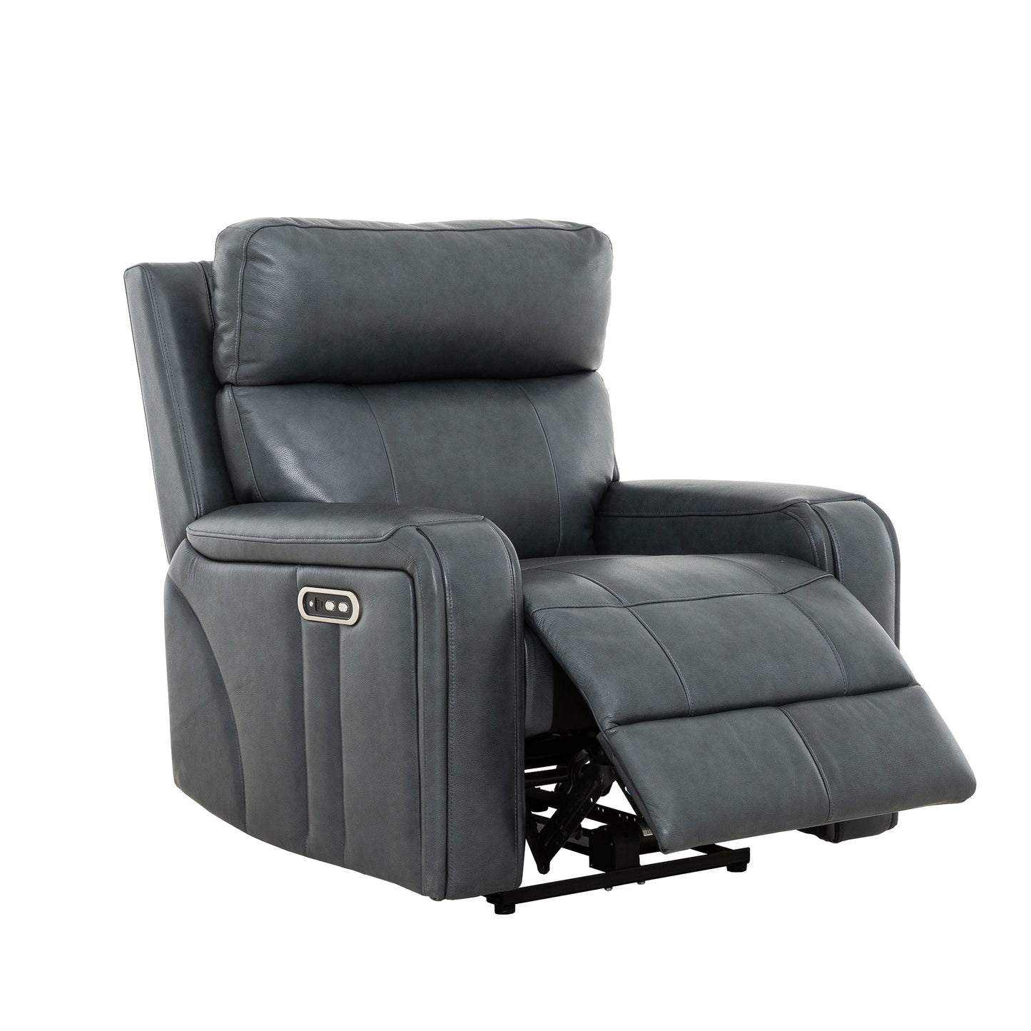 KREPUSCULI - Blue Leather Electric Recliner
