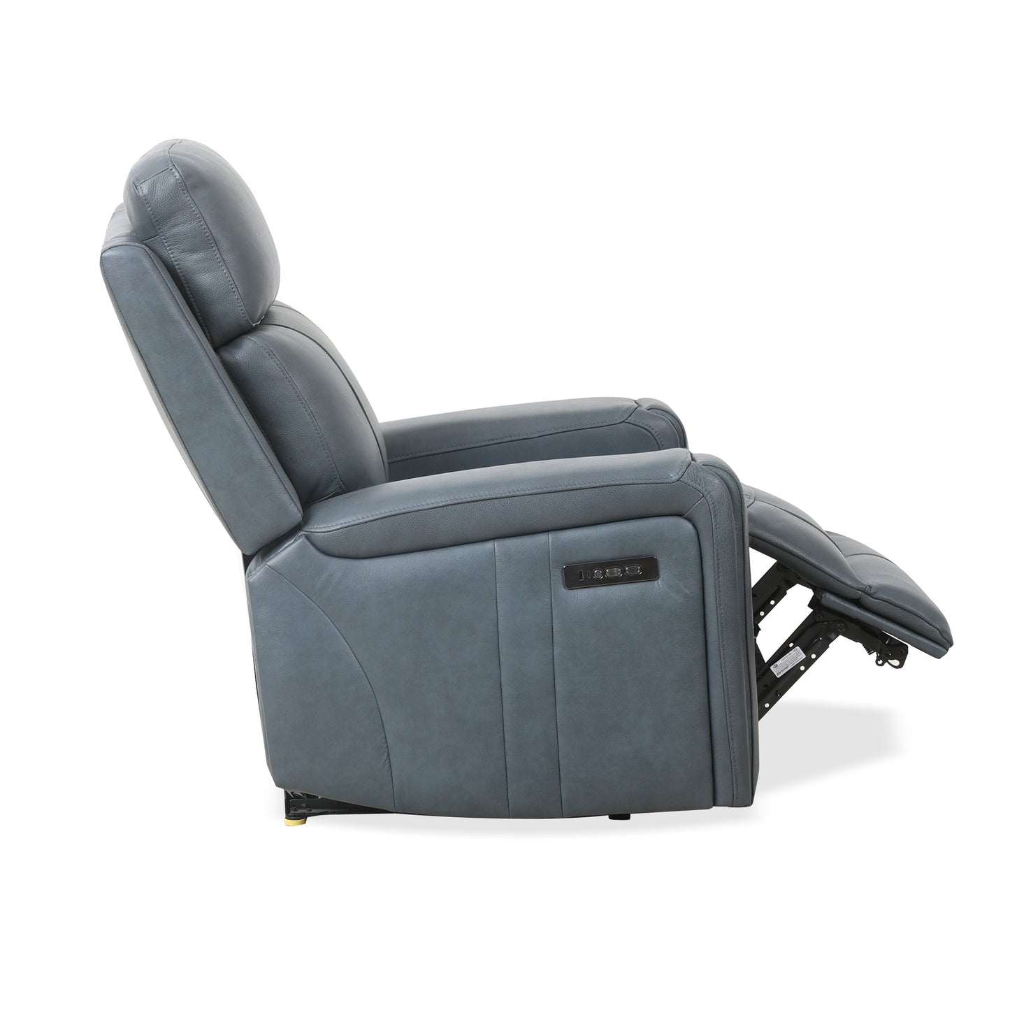 KREPUSCULA - Blue Leather Electric Reclining Loveseat