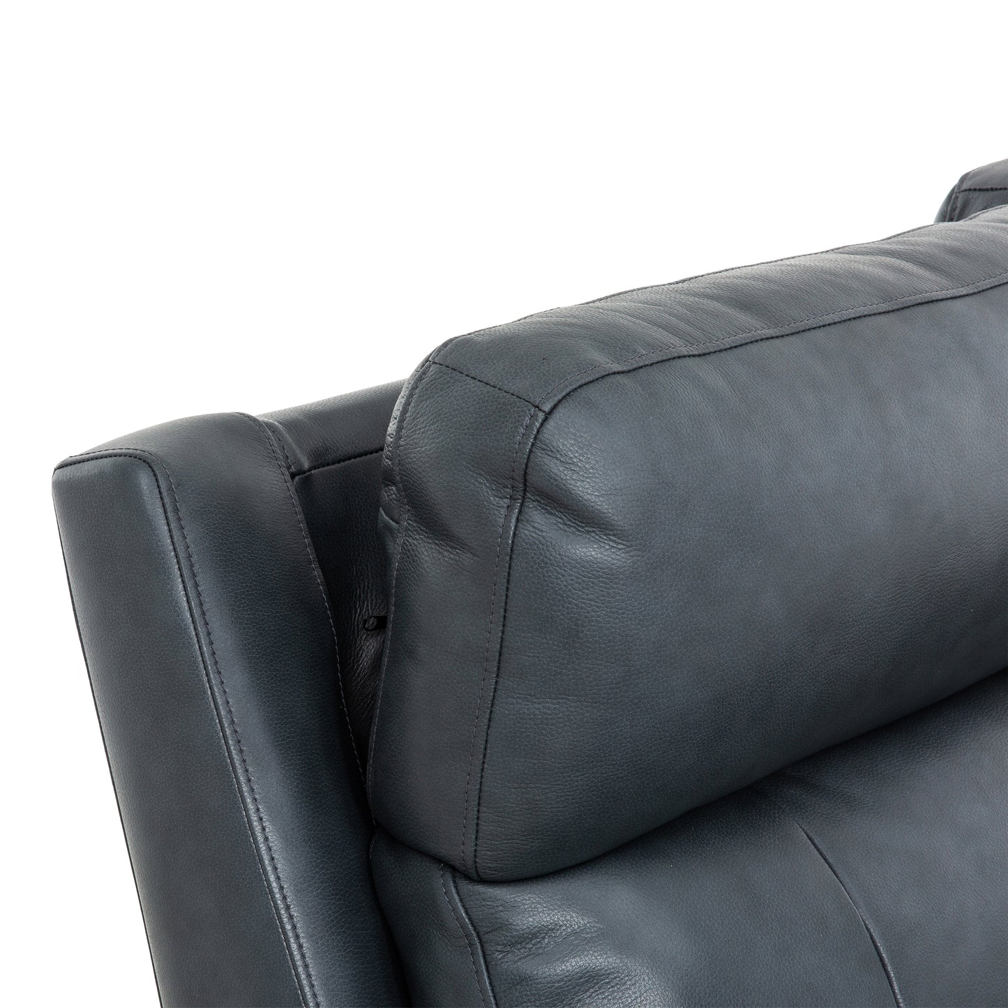 KREPUSCULI - Blue Leather Electric Recliner