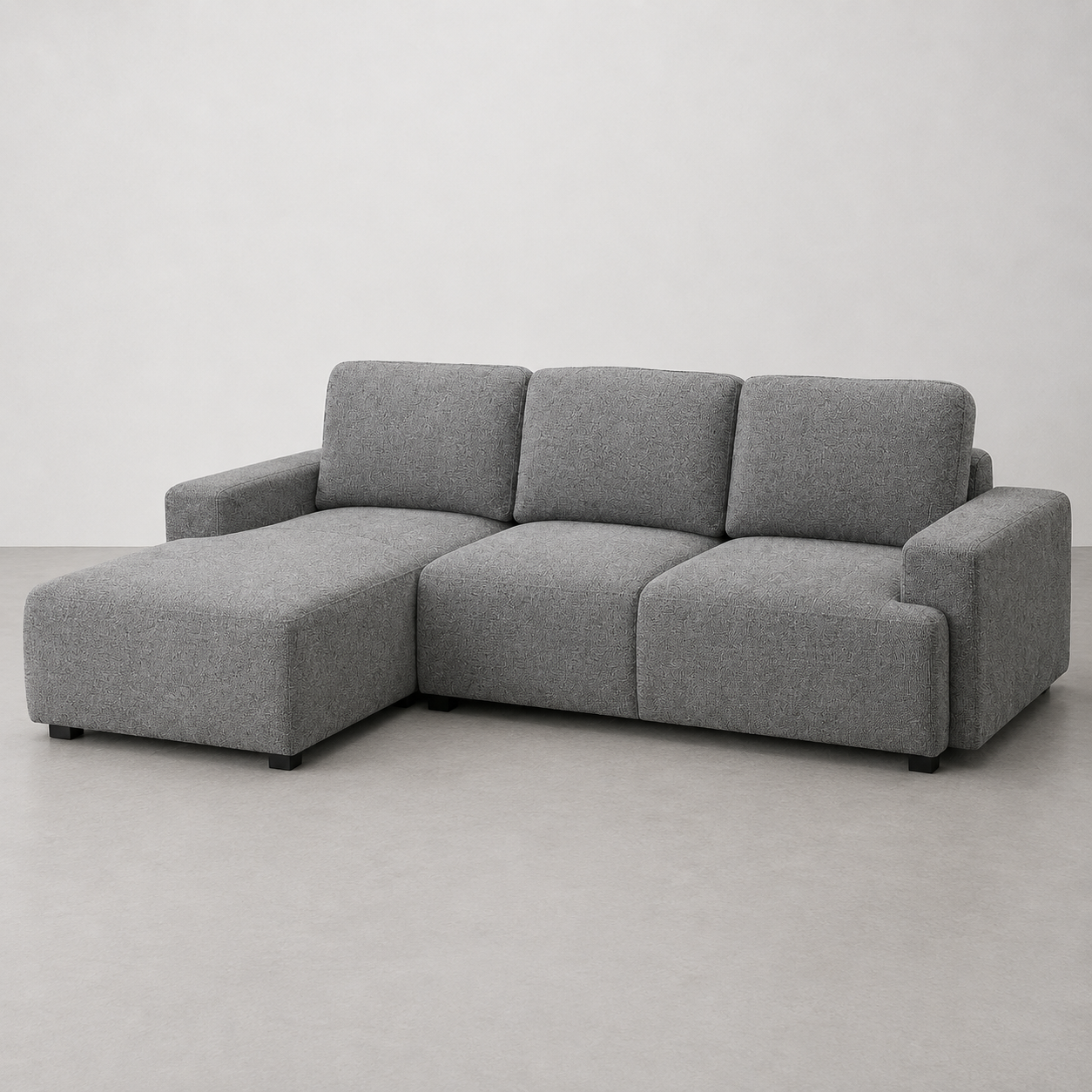 KREALIE - Divan Sectionnel Lit Gris