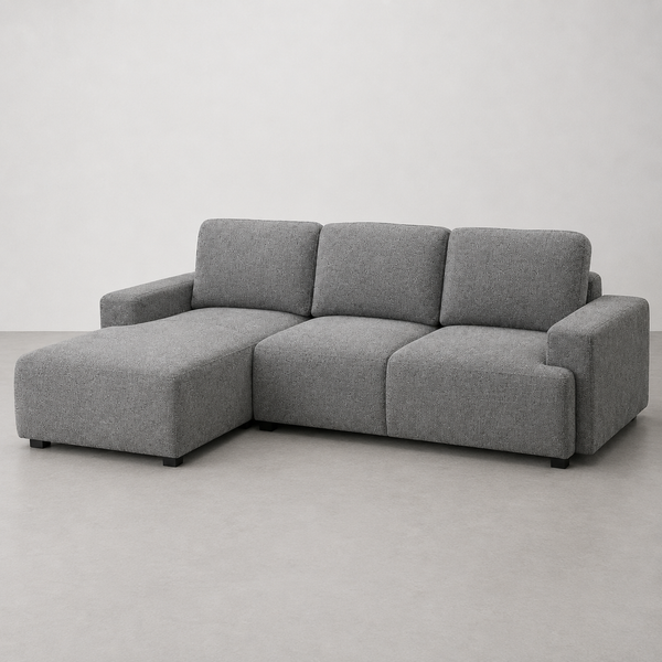 KREALIE - Grey Sectional Sofa Bed