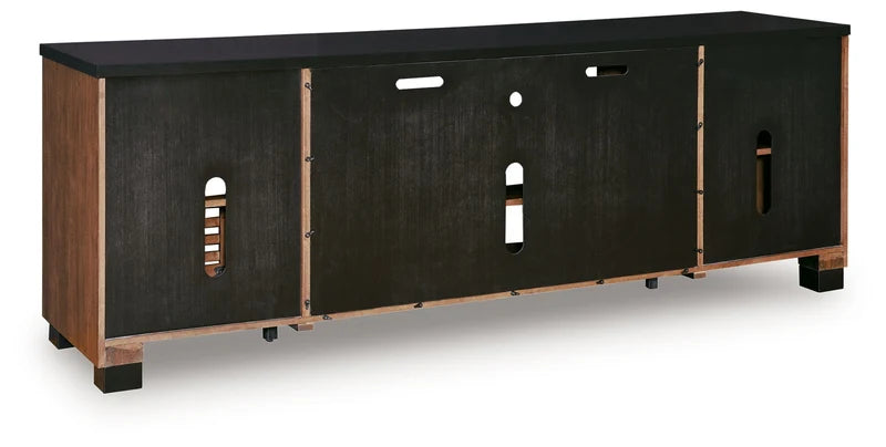MAYA - Meuble télé de 83" avec option de foyer électrique encastrable – Meuble télé | Meubles KREOR Gatineau