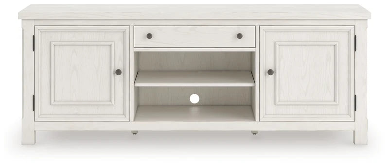ROBIN - Meuble télé blanc de 71 pouces