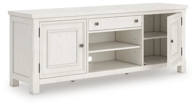 ROBIN - Meuble télé blanc de 71 pouces