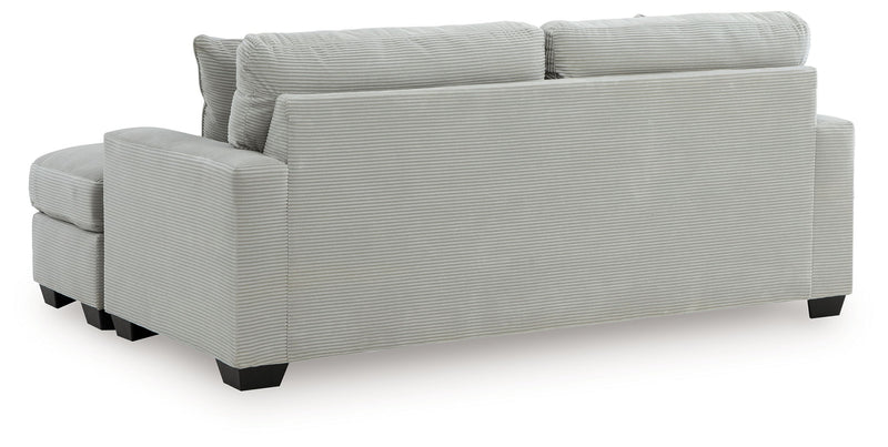 ALABAMA - Sectionnel avec chaise longue à droite en tissus côtelé – Sectionnel, Gris ou ivoire | Meubles KREOR Gatineau