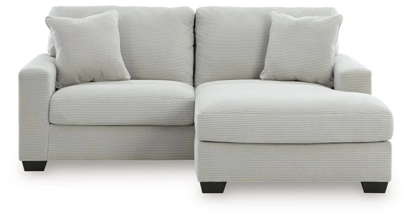 ALABAMA - Sectionnel avec chaise longue à droite en tissus côtelé – Sectionnel, Gris ou ivoire | Meubles KREOR Gatineau
