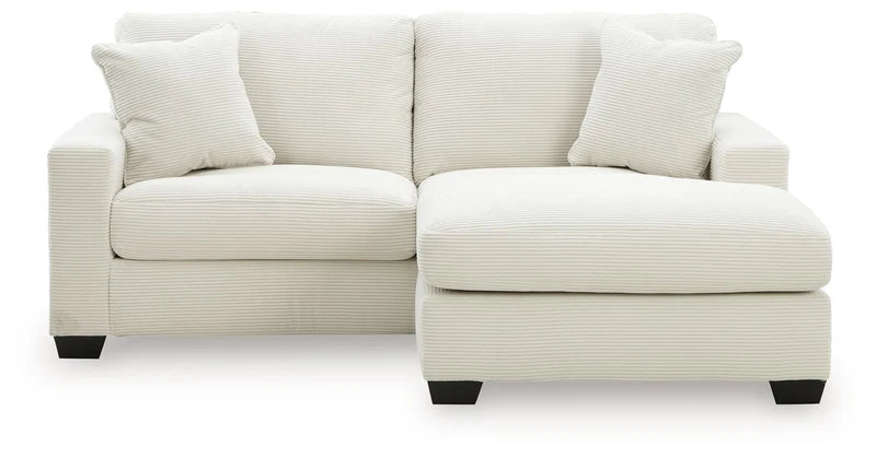 ALABAMA - Sectionnel avec chaise longue à droite en tissus côtelé – Sectionnel, Gris ou ivoire | Meubles KREOR Gatineau