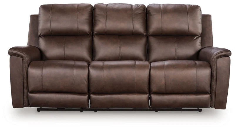 ARGENTINO - Divan 3 places en cuir inclinable électrique – Sofa, Gris ou brun | Meubles KREOR Gatineau