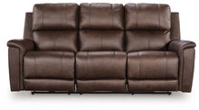 ARGENTINO - Divan 3 places en cuir inclinable électrique – Sofa, Gris ou brun | Meubles KREOR Gatineau