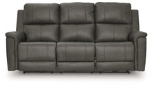 ARGENTINO - Divan 3 places en cuir inclinable électrique – Sofa, Gris ou brun | Meubles KREOR Gatineau