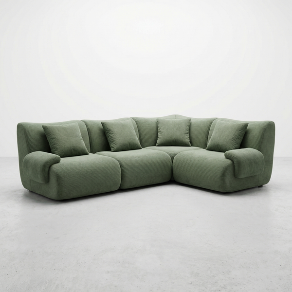 EVO 2.0 - Sectionnel Modulaire en Mousse Mémoire Corduroy