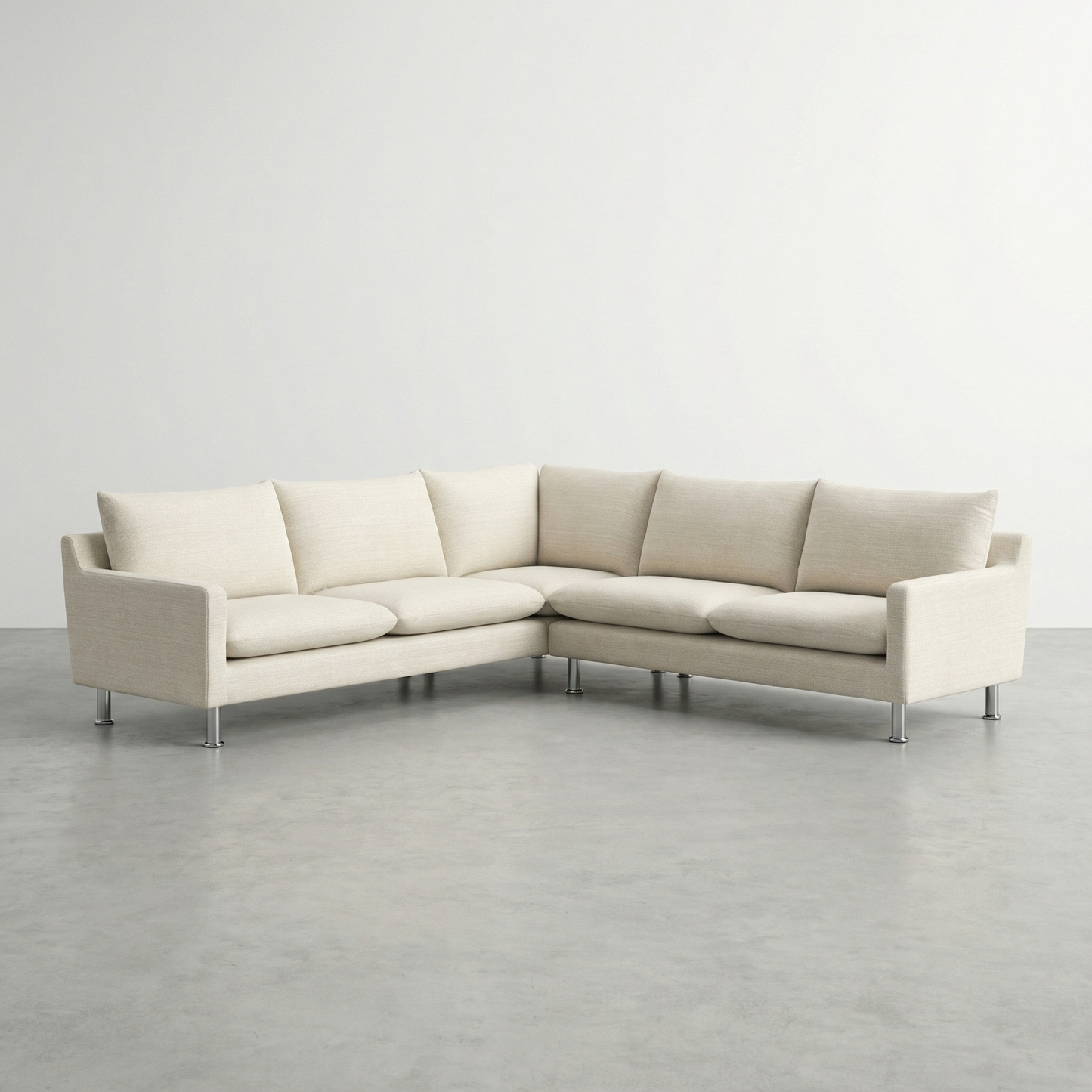 Anders Sectional Sofa in Beige Fabric