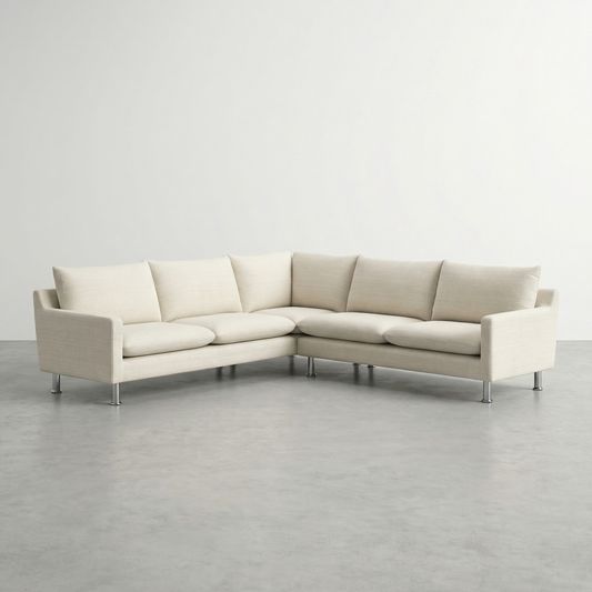 Anders Sectional Sofa in Beige Fabric