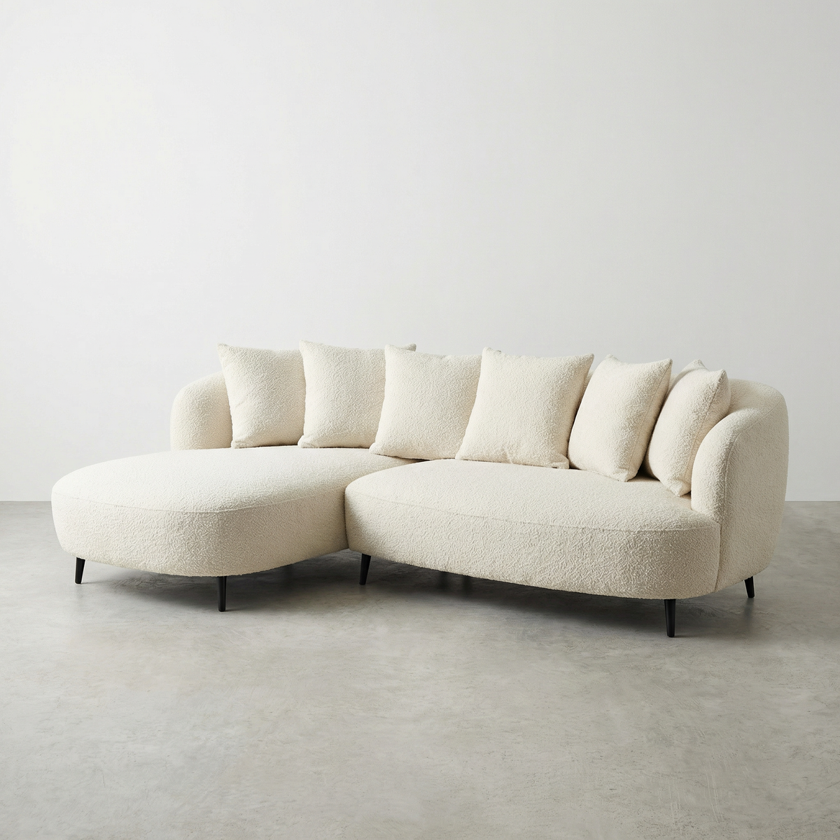 KREONA - Sectionnel en laine – Sectionnel, Beige | Meubles KREOR Gatineau