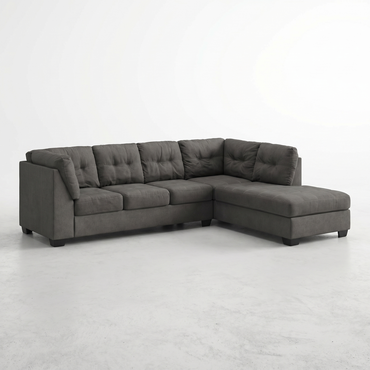 Divan sectionnel en tissus gris Ashley Furniture
