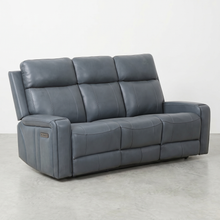KREPUSCULE - Sofa inclinable électrique en cuir – Sofa, Bleu ou cognac | Meubles KREOR Gatineau