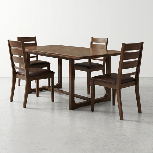 KROV - Solid Brown Wooden Table