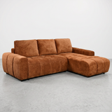 KREA - Burnt Orange Sectional Sofa Bed