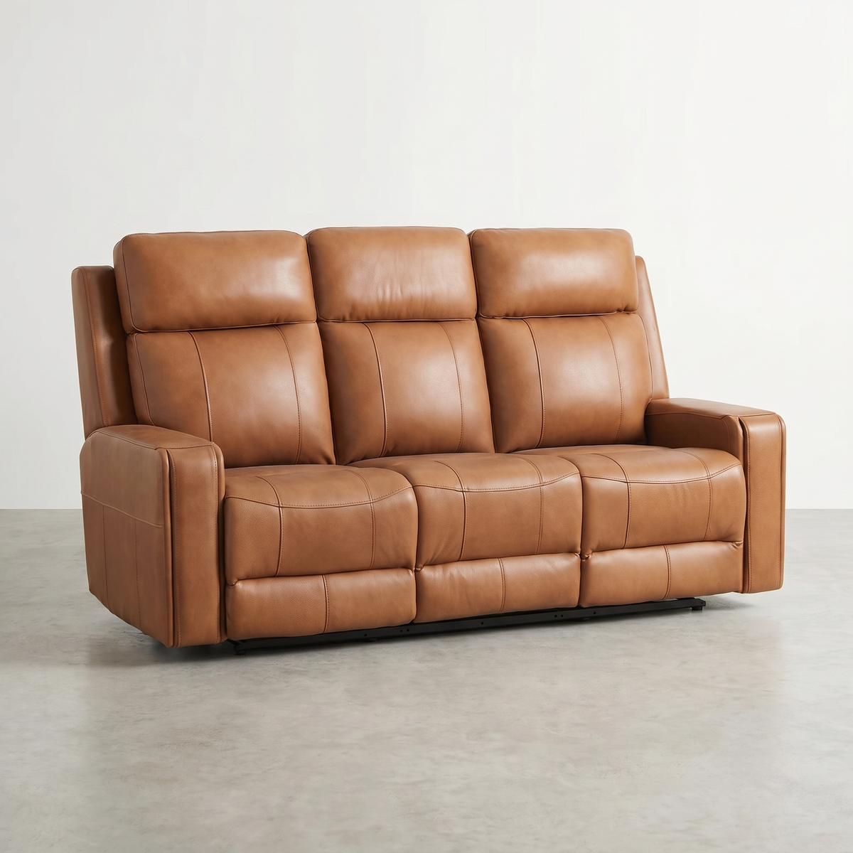KREPUSCULE - Sofa inclinable électrique en cuir – Sofa, Cognac ou bleu | Meubles KREOR Gatineau
