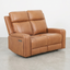 KREPUSCULA - Causeuse Inclinable Électrique en Cuir Cognac