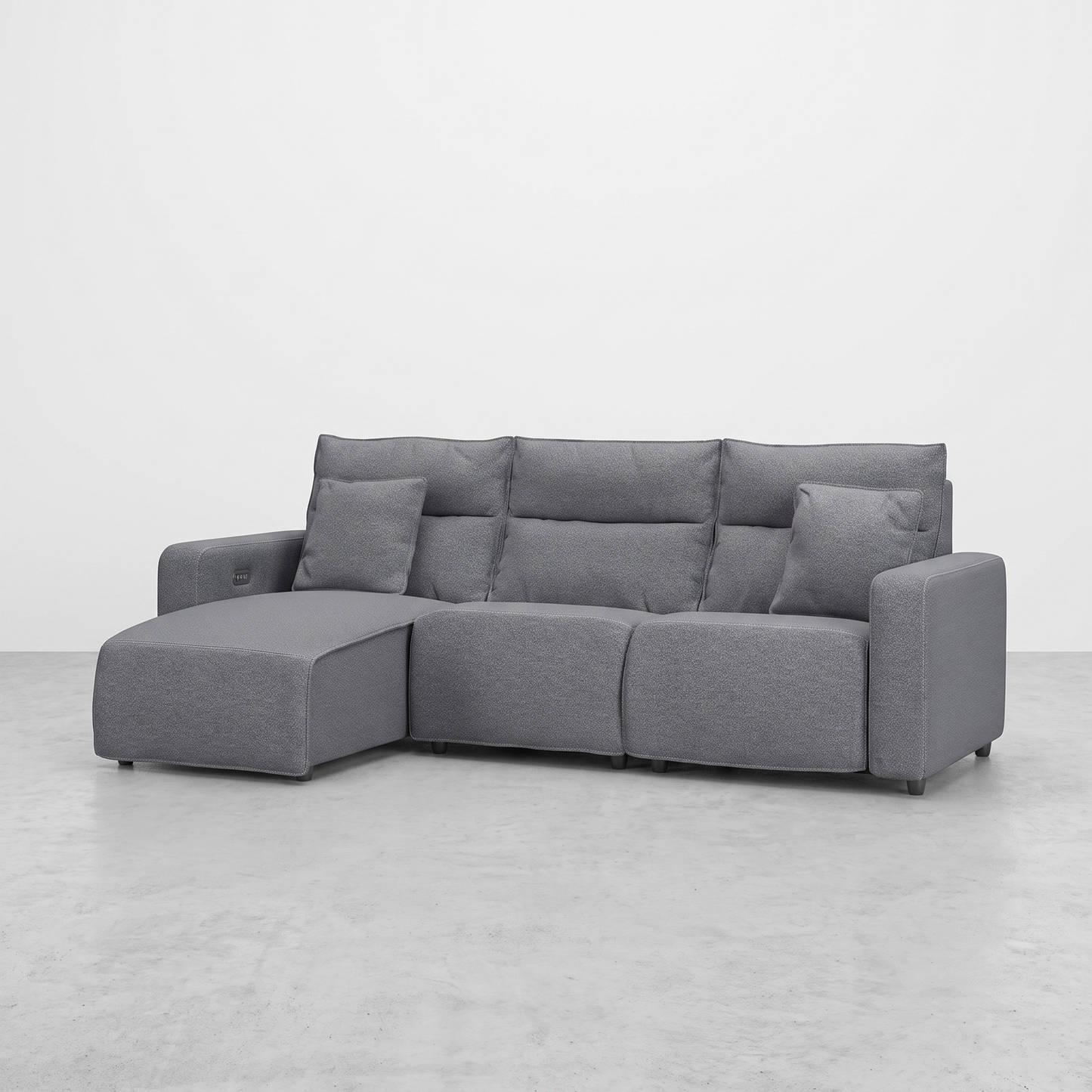 MAVERICK — Sectionnel modulaire cinéma maison avec 2 places inclinables - 3 morceaux